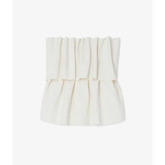 House of Dagmar Sculpted Tube Top White Size 36 (US 4) NWT READ
